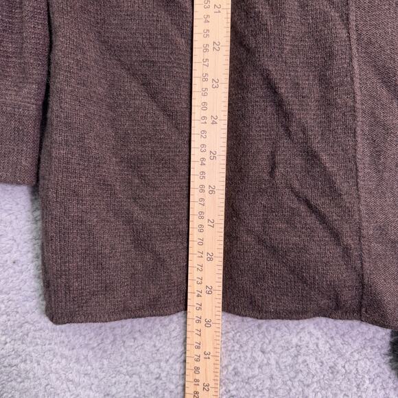 Philosophy by Dane Lewis 100% cashmere Long cardigan women’s XL heather brown - Picture 4 of 9